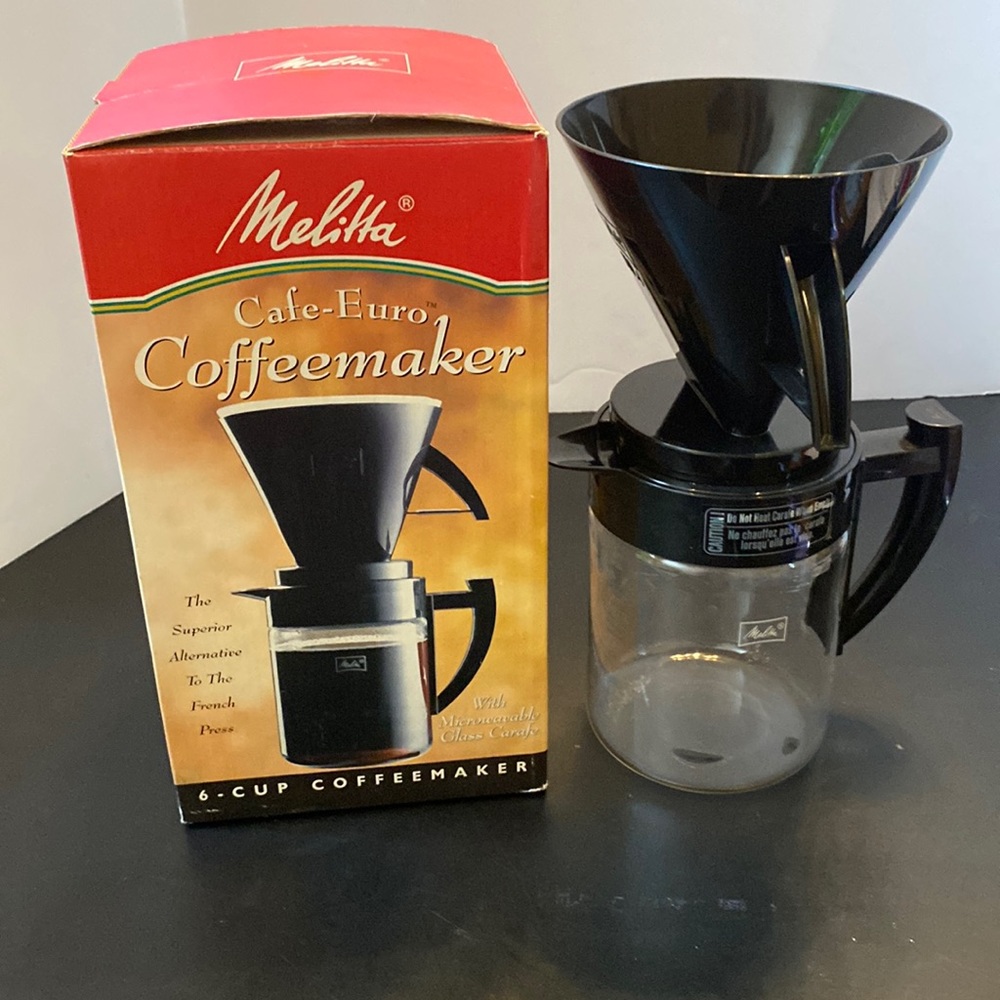 VTG 1997 Melitta Cafe-Euro single cup coffee maker dorm apartment small spaces